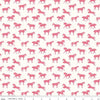 Image of the Bluegrass Charm Horses Cloud quilting cotton fabric by Riley Blake Designs. Features horses on a cream background. Cute Little Fabric Shop