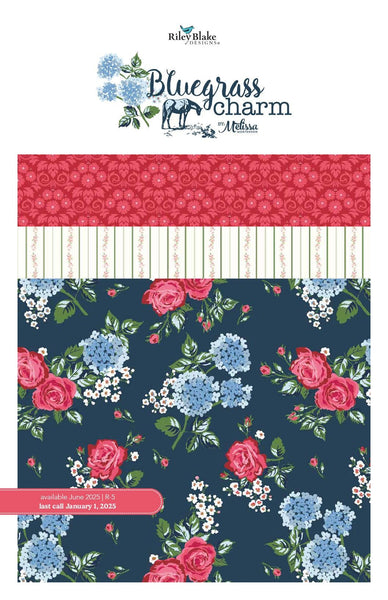 Bluegrass Charm 2.5 Inch Rolie Polie Jelly Roll 40 pieces - Riley Blake Design - Precut Pre cut Bundle - Quilting Cotton Fabric