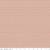 Image of the Cozy Bebe Dashes Mellow Rose quilting cotton by Riley Blake Designs. Features lines on a pink background. Cute Little Fabric Shop