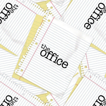 SALE The Office Collection Scrap Paper 96090103 White - Camelot Fabrics - Lined Paper - Quilting Cotton Fabric - Official Licensed Product