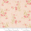 Image of the Muse Flower Blush quilting cotton fabric by Moda Fabrics. Features flowers on a pink background. Cute Little Fabric Shop