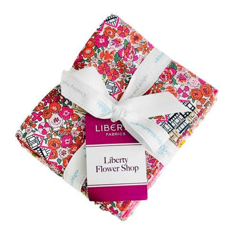 SALE Flower Shop Fat Quarter Bundle 15 pieces - Riley Blake - Pre cut Precut - Floral Flowers - Liberty Fabrics - Quilting Cotton