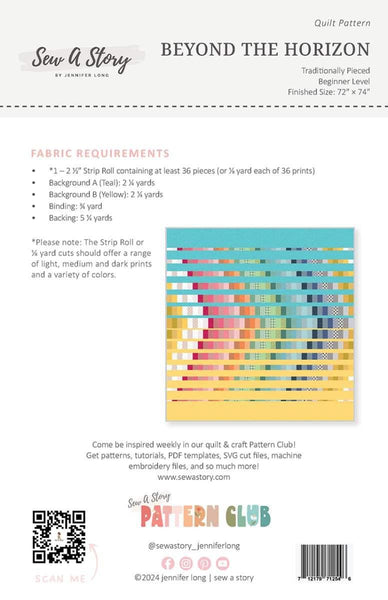 SALE Beyond the Horizon Quilt PATTERN P177 by Jennifer Long - Riley Blake Designs - Instructions Only - Rolie Polie Friendly