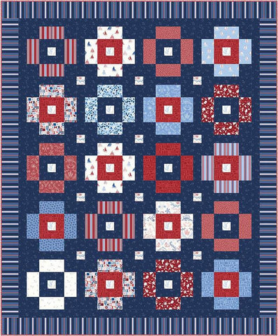 SALE Shipshape Quilt PATTERN P156 by Amanda Niederhauser - Riley Blake Designs - INSTRUCTIONS Only - Piecing Blocks Sashing Posts