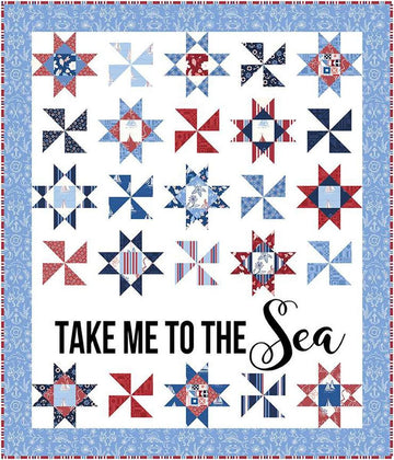SALE Take Me to the Sea Quilt PATTERN P156 - Amanda Niederhauser - Riley Blake Designs - INSTRUCTIONS Only - 10" Stacker Friendly Applique