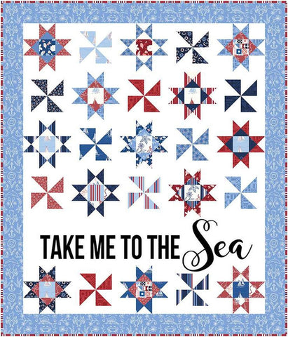 SALE Take Me to the Sea Quilt PATTERN P156 by Amanda Niederhauser - Riley Blake Designs - INSTRUCTIONS Only - 10" Stacker Friendly Applique