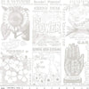 3-Yard cut- SALE Sewing Seeds III Garden Blender WIDEBACK WB15696 Gray - Riley Blake Designs - 108" - Quilting Cotton Fabric