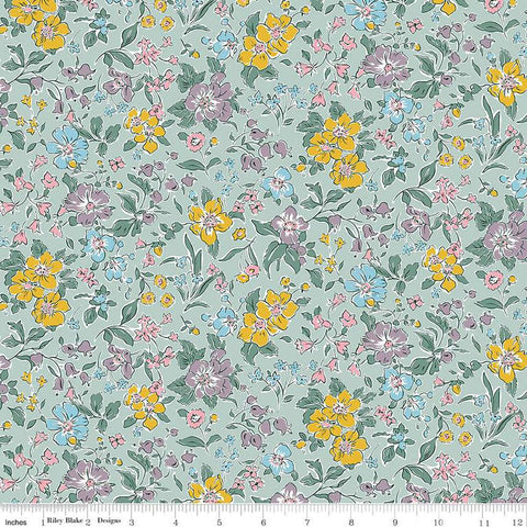 SALE Heirloom Spring Springs 016673100A Petals - Riley Blake - Flowers Floral Blossoms - Liberty Fabrics - Quilting Cotton Fabric