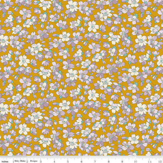 SALE Heirloom Spring Anemone 016673101A Charm - Riley Blake - Flowers Floral Blossoms - Liberty Fabrics - Quilting Cotton Fabric