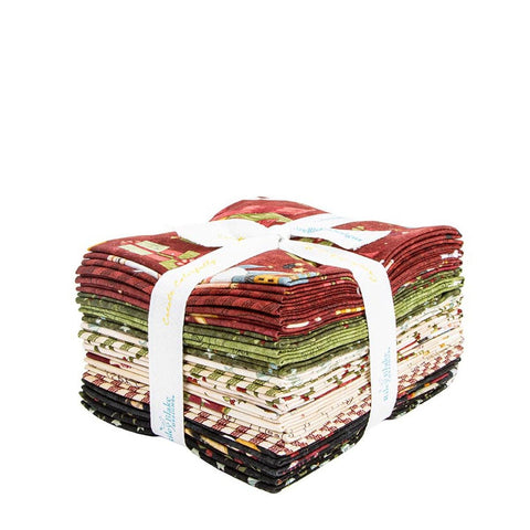 SALE Naughty or Nice Fat Quarter Bundle 18 pieces - Riley Blake Designs - Christmas Holiday Season - Pre Cut Precut - Quilting Cotton Fabric