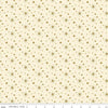 Image of the Glisten Stars Eggnog quilting cotton fabric by Riley Blake Designs. features stars on a cream background. Cute Little Fabric Shop