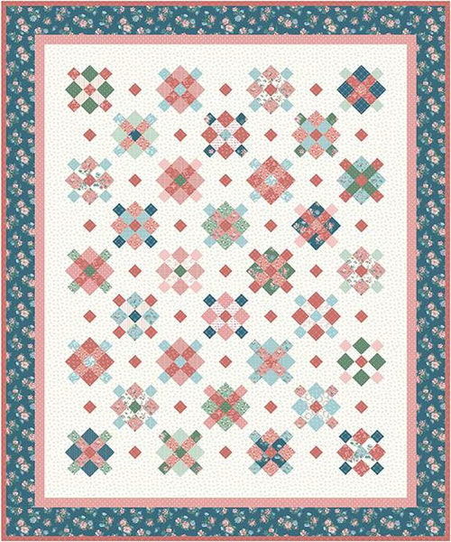 SALE Fraulein Quilt PATTERN P123 by Amy Smart - Riley Blake Designs - INSTRUCTIONS Only - Multiple Sizes - 10" Stacker Rolie Polie Friendly