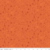 Image of the Happy Fall Days Floral Outline Orange quilting cotton fabric by Riley Blake Designs. Features flowers on an orange background. Cute Little Fabric Shop