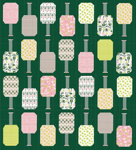 The Pickleball Paddle Quilt PATTERN P204 by See Kate Sew - Riley Blake Designs - INSTRUCTIONS Only - Traditional Piecing