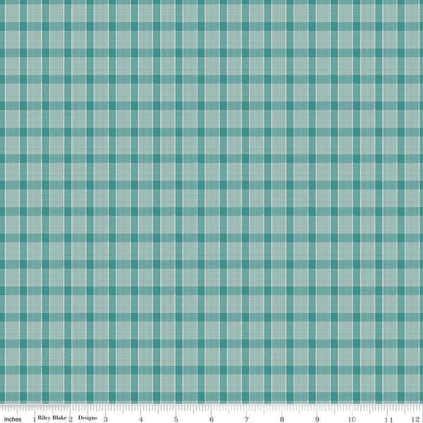 SALE Gentler Times Whippersnapper C16488 Cozy - Riley Blake Designs - Lori Holt - Pixelated Plaid Stripe - Quilting Cotton Fabric
