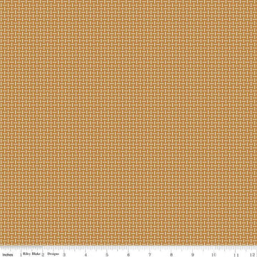 SALE Gentler Times Splendid C16486 Butterscotch - Riley Blake Designs - Lori Holt - Geometric Cross Hatch - Quilting Cotton Fabric