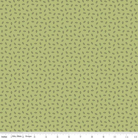 SALE Gentler Times Olden Days C16481 Lettuce - Riley Blake Designs - Lori Holt - Scattered Geometric Abstract - Quilting Cotton Fabric