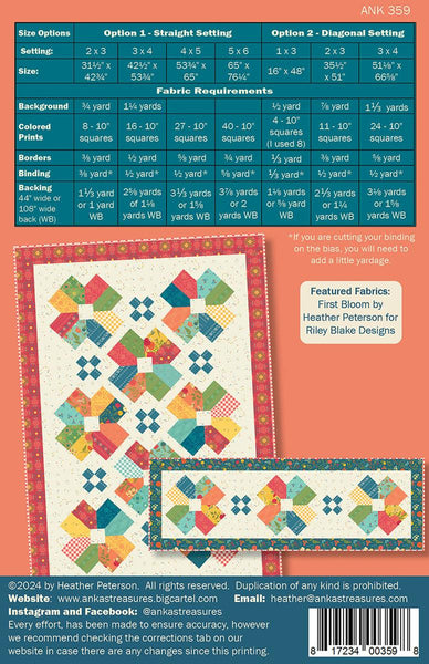 Extrovert PATTERN P154 by Heather Peterson - Riley Blake Designs - INSTRUCTIONS Only - 10" Stacker Friendly Two Layouts