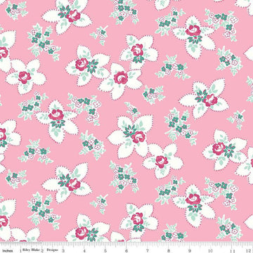 3-Yard cut- SALE Precious Petites WIDEBACK WB15838 Pink - Riley Blake - 108" - Quilting Cotton Fabric