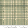 Image of the Acorn Hollow Plaid Sage quilting cotton fabric by Moda Fabrics. Features plaid on a green background. Cute Little Fabric Shop