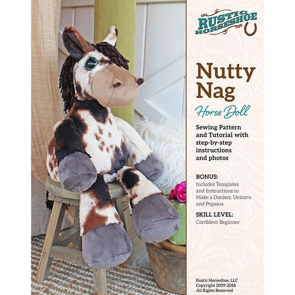 Nutty Nag Plush Doll Pattern Quilt PATTERN by QT Designers - QT Fabrics - Instructions Only - Plushie Animal