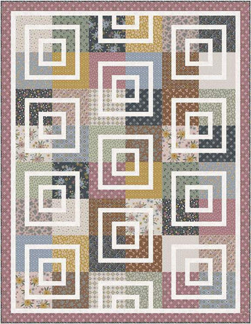 SALE Square Root Quilt PATTERN P042 - Amber Johnson - Riley Blake - INSTRUCTIONS Only - Fat Quarter Friendly - Multiple Sizes