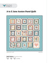 SALE A to Z Jane Austen Panel Quilt PATTERN - Bluebird Patterns Riley Blake Designs - INSTRUCTIONS Only - Fat Quarter Friendly
