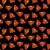 DEAL Superman Logo 23400704 Black - Camelot Fabrics - S Emblem Icon - Quilting Cotton Fabric - Official Licensed Product