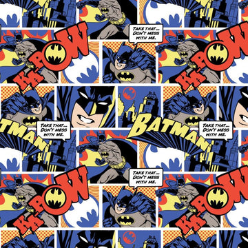 SALE Batman Color Pop Comics Collage 23200331 Orange - Camelot Fabrics - Comic Squares - Quilting Cotton Fabric - Official Licensed Product