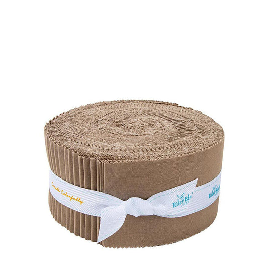SALE Confetti Cottons Pebble 2.5-Inch Rolie Polie Jelly Roll 40-Piece Riley Blake Designs - Precut Bundle - Quilting Cotton Fabric
