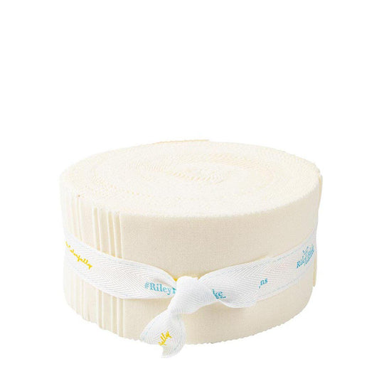 SALE Confetti Cottons Le Creme 2.5-Inch Rolie Polie Jelly Roll 40-Piece Riley Blake Designs - Precut Bundle - Quilting Cotton Fabric
