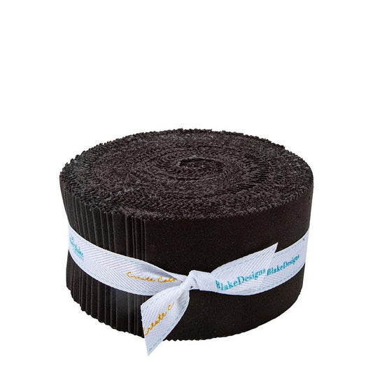 SALE Confetti Cottons Licorice 2.5-Inch Rolie Polie Jelly Roll 40-Piece Riley Blake Designs - Precut Bundle - Quilting Cotton Fabric