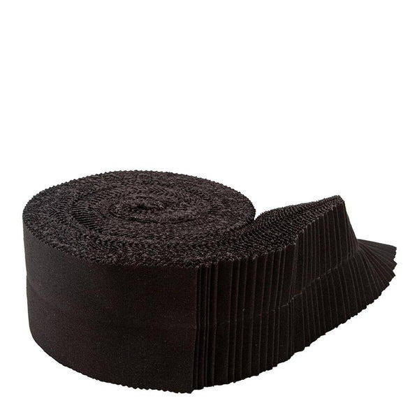 Confetti Cottons Licorice 2.5-Inch Rolie Polie Jelly Roll 40 pieces Riley Blake Designs - Precut Bundle - Quilting Cotton Fabric