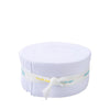 SALE Confetti Cottons Bright White 2.5-Inch Rolie Polie Jelly Roll 40-Piece Riley Blake Designs - Precut Bundle - Quilting Cotton Fabric