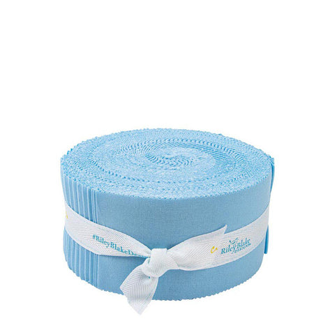 SALE Confetti Cottons Boy Blue 2.5-Inch Rolie Polie Jelly Roll 40 pieces Riley Blake Designs - Precut Bundle - Quilting Cotton Fabric