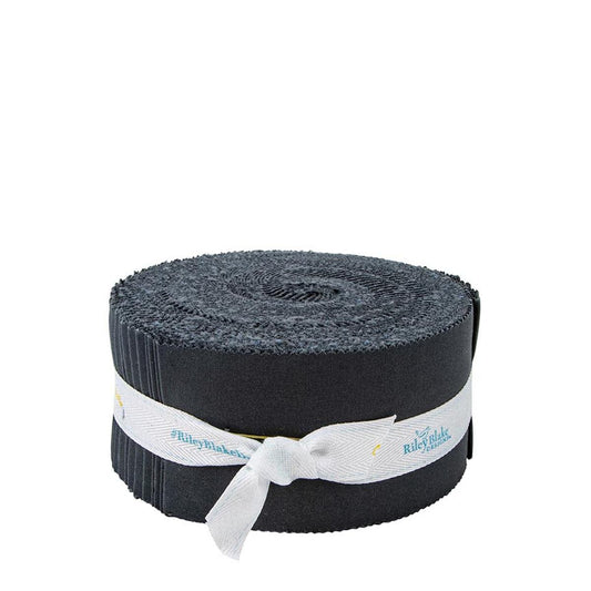 SALE Confetti Cottons Blackboard 2.5-Inch Rolie Polie Jelly Roll 40-Piece Riley Blake Designs - Precut Bundle - Quilting Cotton Fabric