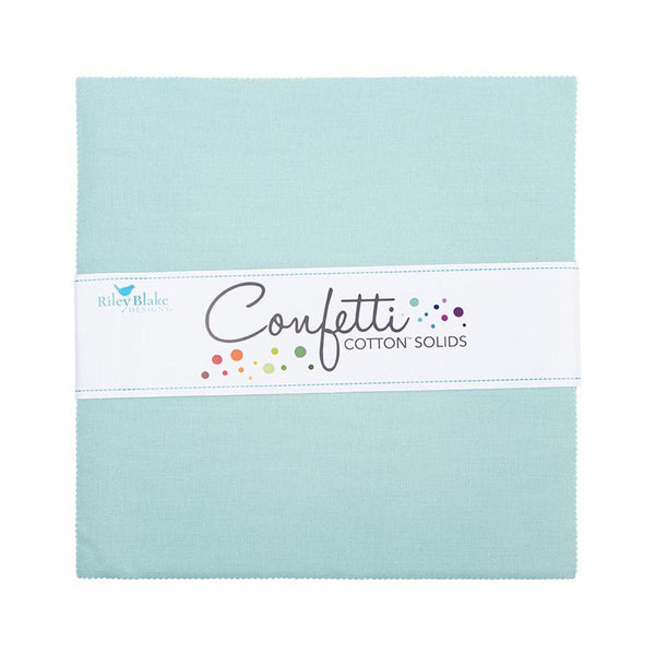 Confetti Cottons Songbird Layer Cake 10" Stacker Bundle - Riley Blake - 42 piece Precut Pre cut - Solid - Quilting Cotton Fabric