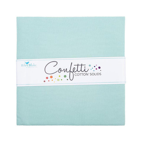 Confetti Cottons Songbird Layer Cake 10" Stacker Bundle - Riley Blake - 42 piece Precut Pre cut - Solid - Quilting Cotton Fabric