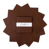 SALE Confetti Cottons Brownie Layer Cake 10" Stacker Bundle - Riley Blake - 42-Piece Precut  - Solid - Quilting Cotton Fabric