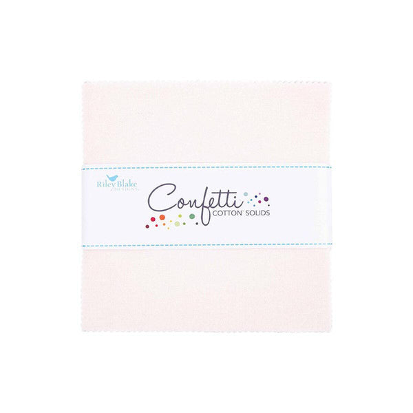 SALE Confetti Cottons Champagne Pink Charm Pack 5" Stacker Bundle - Riley Blake Designs - 42 piece Precut Pre cut - Quilting Cotton Fabric