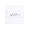 SALE Confetti Cottons Bright White Charm Pack 5" Stacker Bundle - Riley Blake Designs - 42-Piece Precut  - Quilting Cotton Fabric
