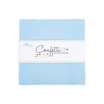 SALE Confetti Cottons Boy Blue Charm Pack 5" Stacker Bundle - Riley Blake Designs - 42-Piece Precut  - Quilting Cotton Fabric