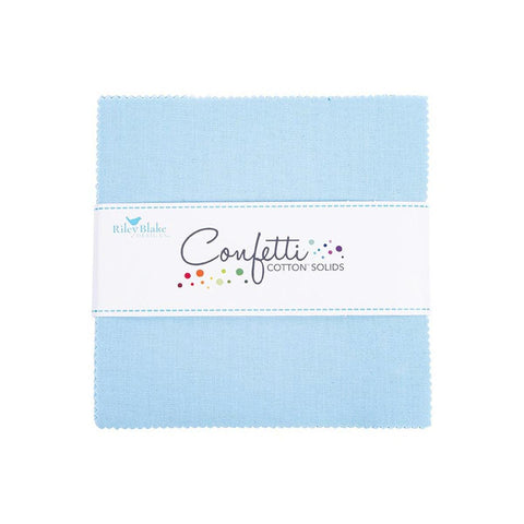 SALE Confetti Cottons Boy Blue Charm Pack 5" Stacker Bundle - Riley Blake Designs - 42 piece Precut Pre cut - Quilting Cotton Fabric