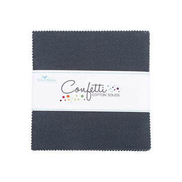 DEAL Confetti Cottons Blackboard Charm Pack 5" Stacker Bundle - Riley Blake Designs - 42-Piece Precut  - Quilting Cotton Fabric