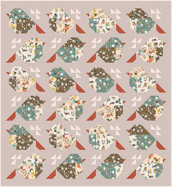 Sparrows Quilt PATTERN P176 by Pen + Paper - Riley Blake Designs - Instructions Only - Scrappy Option - Piecing - Advanced Beginner