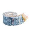 DEAL Liberty Denim Florals 2.5-Inch Rolie Polie Jelly Roll 40-Piece Riley Blake - Liberty Fabrics - Flowers - Quilting Cotton Fabric