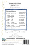 DEAL Front & Center Quilt PATTERN P236 - Bound To Be Quilting - Riley Blake Design - INSTRUCTIONS Only - Large Print Feature