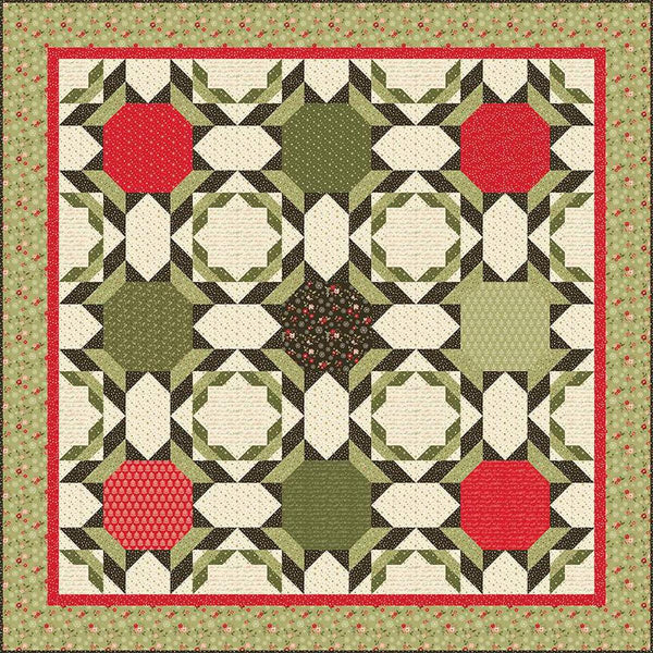 Christmas Crazies Quilt PATTERN P157 by Sandy Gervais - Riley Blake Designs - INSTRUCTIONS Only - Nine Blocks