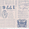2 Yard 25" End of Bolt - SAL EAmericana Liberty 108" WIDEBACK WB16102 Blue Patriotic Fabric - Riley Blake Quilting Cotton Fabric
