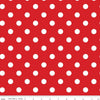 2 yard 26" End of Bolt - Simple Pleasures Polka Dots WIDE BACK WB16661 Red - Riley Blake Designs - 107/108" Wide - Quilting Cotton Fabric